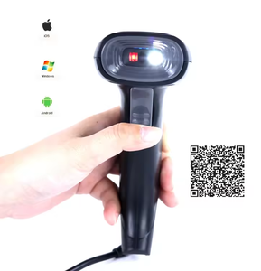 Escáner de código de barras de mano con cable al por mayor 1D 2D QR lector de código de barras de escaneo continuo para tienda POS supermercado - Product Image 2