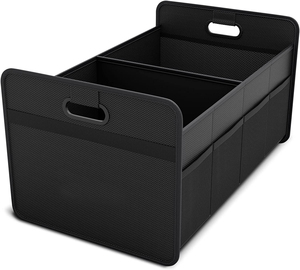 Premium Polyester katlanabilir araba bagaj depolama organizatör takviyeli kolları ile - Product Image 1