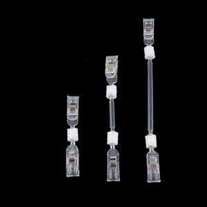 Clip per etichette personalizzate per negozio al dettaglio trasparente in plastica con Clip Pop porta prezzo - Product Image 1