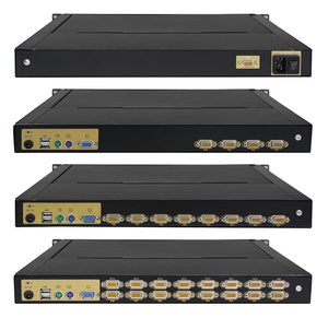 <strong>4</strong> Ports Vga <strong>Kvm</strong> Console 19 Inch 1U Rack Mount <strong>KVM</strong> Extender <strong>4</strong> <strong>Input</strong> 1output <strong>Kvm</strong> <strong>Switch</strong>