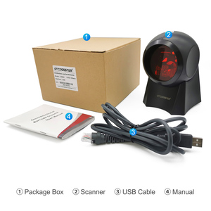 Escáner de código de barras 1d, máquina de escaneo con cable láser de 20 líneas de gran formato, lector de código de barras, punto de venta - Product Image 6