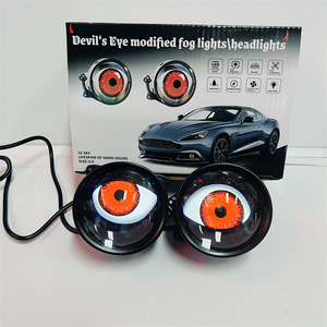 3インチDevil Eye LEDキットカーダイナミックライトリモートコントロールアイズレトロフィットキットヘッドライトアセンブリ自動車アクセサリー - Product Image 6