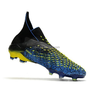 Yeni futbol ayakkabıları profesyonel eğitim yüksek kalite Predator ucube + futbol kramponları FG futbol Sneakers açık futbol Cleats