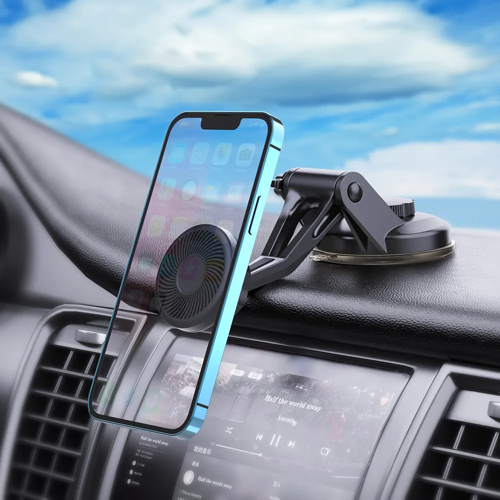 Taiworld yeni görünmez tasarım Tesla aksesuarları cep telefonu için manyetik telefon dağı araç sahipleri araba için tutucu  ekran/pano