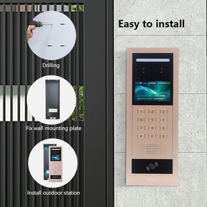 Hersteller kunden spezifische digitale kabel gebundene IP-Gegensprechanlage Video-Tür Telefon Wohnung 7-Zoll-Innenmonitor Netzwerk-Gegensprechanlage