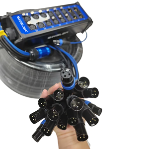多通道级鼓低噪声柔性XLR连接器音频电缆多对通道OEM应用。 - Product Image 1