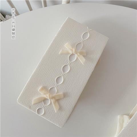 Beige base with beige bow