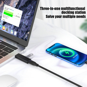 Wireless 3-in-1 <strong>USB</strong> 3.0 Hub for Laptop <strong>PC</strong> 3 Ports Notebook Charger Splitter <strong>USB</strong> 2.0 Charge Hub Adapter for Dell Other Notebooks - Product Image 6