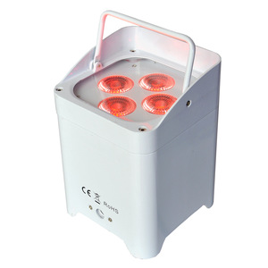 4PCS 18W RGBWA + UV 6IN1 Batería inalámbrica DMX IR control remoto Led Flat Par Light Wedding DJ Event Uplights - Product Image 2