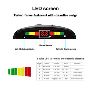 Hot 12V Universal Car <strong>Reversing</strong> Aid with <strong>LED</strong> <strong>Display</strong> Adjustable Volume Assistant Parking <strong>Sensor</strong> System Rear Parking <strong>Sensor</strong> - Product Image 3