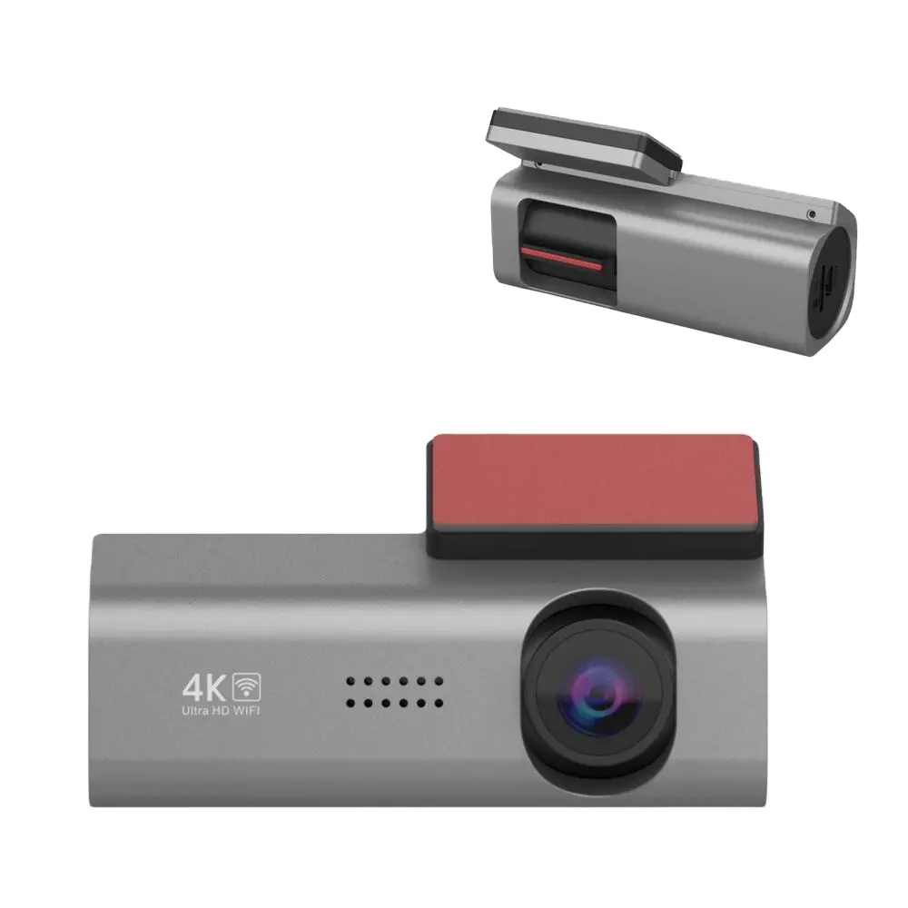 UHD 4K Rechargeable K01 Looping-recording WiFi Sticker Type Single Len Car Dash Camera