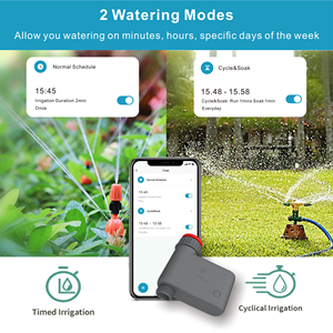Wifi智能洒水定时器可编程花园灌溉定时器降雨延迟/儿童锁/手动/自动灌溉系统 - Product Image 3