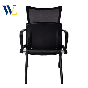 Moderne Meubels Zwarte Stoel Opvouwbare Stoel Mesh Structuur Stoel Comfortabel Zacht Geschikt Voor Volwassen Studenten School - Product Image 1