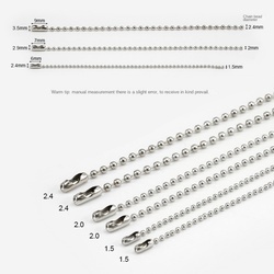 Chaîne de perles en cuivre conventionnelle (argent)