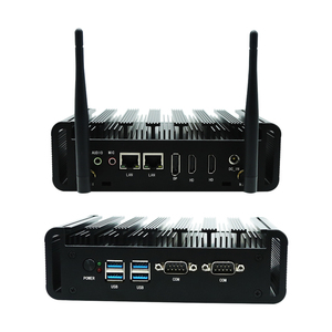 2 LAN 3G/4G SIM LTE RS232/485 Fanless産業用ミニPC Intel Core I7 8550U DDR4 RAM AUプラグミニオートメーション生産PC - Product Image 1
