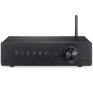 Bluetooth 5.0 AptX HiFi Audio Receiver Class D High Power <strong>Amplifier</strong> with Coaxial Optical ARC <strong>Input</strong> and Subwoofer <strong>Output</strong> - Product Image 1
