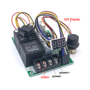 PWM DC regolatore di velocità del motore DC 10 -55V Display digitale LED 0 -100% di ingresso modulo di azionamento regolabile MAX 60A 12V 24V 36V 48V - Product Image 2