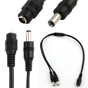 <strong>1</strong> to <strong>2</strong> Way <strong>2</strong>.1x5.<strong>5</strong> mm / <strong>2</strong>.5x5.<strong>5</strong> mm DC Splitter Cable 12V 5521 Female to Male DC Jack Plug with Power Cable - Product Image 2