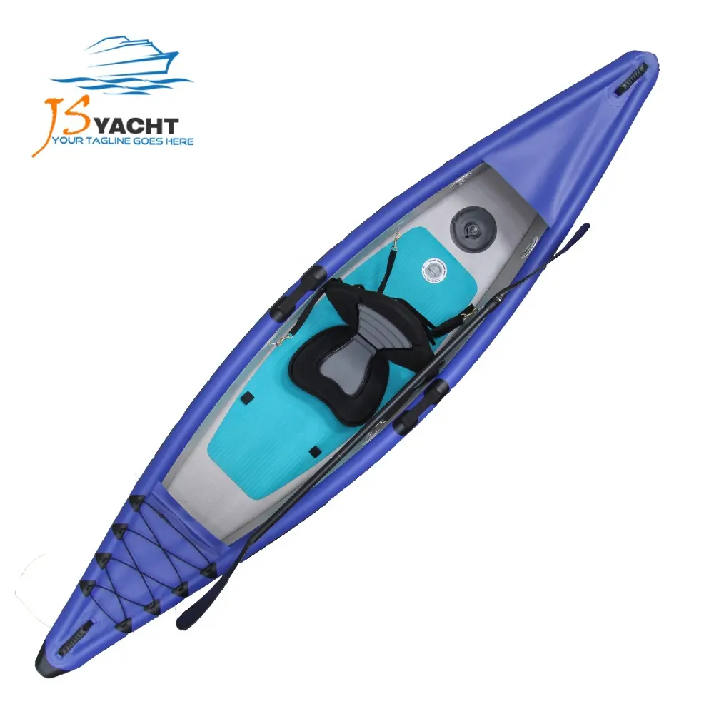 3 ~ 4m Diseño popular 1o 2 personas kayak inflable canoa punto de caída PVC kayak