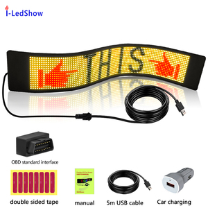 Programma digitale all'ingrosso messaggio segnale interattivo schermo auto trasparente Display lunotto posteriore a LED per interni ed esterni - Product Image 2