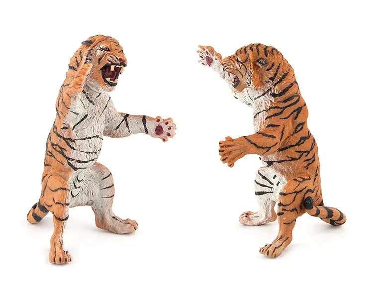 Oem Custom Tiger Animal Figura Fabricante Fornecimento Personalizado Anime TPE Brinquedos