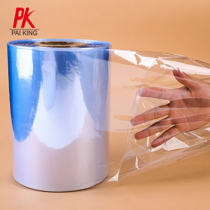 Film en PVC transparent thermorétractable, pour les bouteilles en plastique liquide, les gouttes les yeux, Film étanche à la chaleur