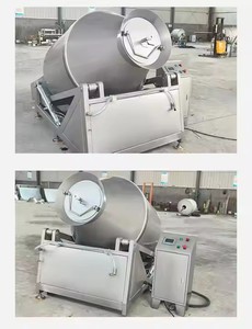 High-Efficiency Drum-Type Vacuum Meat Mixer - Automatic Meat &amp; Sauce Mixer with Discharging <strong>Function</strong> for Kneading &amp; Marinating - Product Image 5