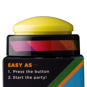 Botón de sonido programable parlante con voz, botón pulsador fácil personalizado grande, botones de fiesta de baile de música electrónica con luz LED - Product Image 2