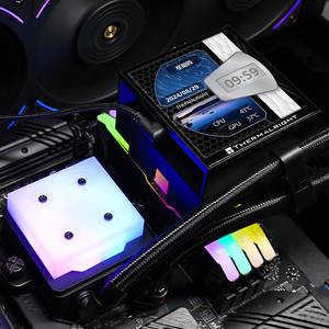 Thermalright Hyper Vision 360 UB ARGB Nero Sistema di Raffreddamento a Liquido per CPU con Interfaccia USB Caratteristiche LED Base in Rame per Processori PC End Horizon - Product Image 5