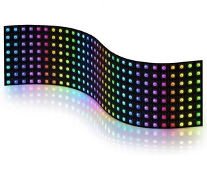 WS2812B панель RGB 8x32 256 индивидуально адресуемый запрограммированный 5 в цифровой rgb светодиодный матричный дисплей - Product Image 1