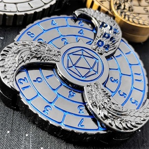 Ngục tối đồ chơi giảm căng thẳng độc đáo và rồng <span class=keywords><strong>Fidget</strong></span>-<span class=keywords><strong>Spinner</strong></span> Roulette xúc xắc kim loại cho các trò chơi RPG - Product Image 2