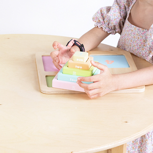 Gỗ Montessori toos thiết lập unisex Simplex Đồ chơi bằng gỗ câu đố và Hội Đồng Quản trị đồ chơi phần lỏng lẻo Câu Đố gói - Product Image 3