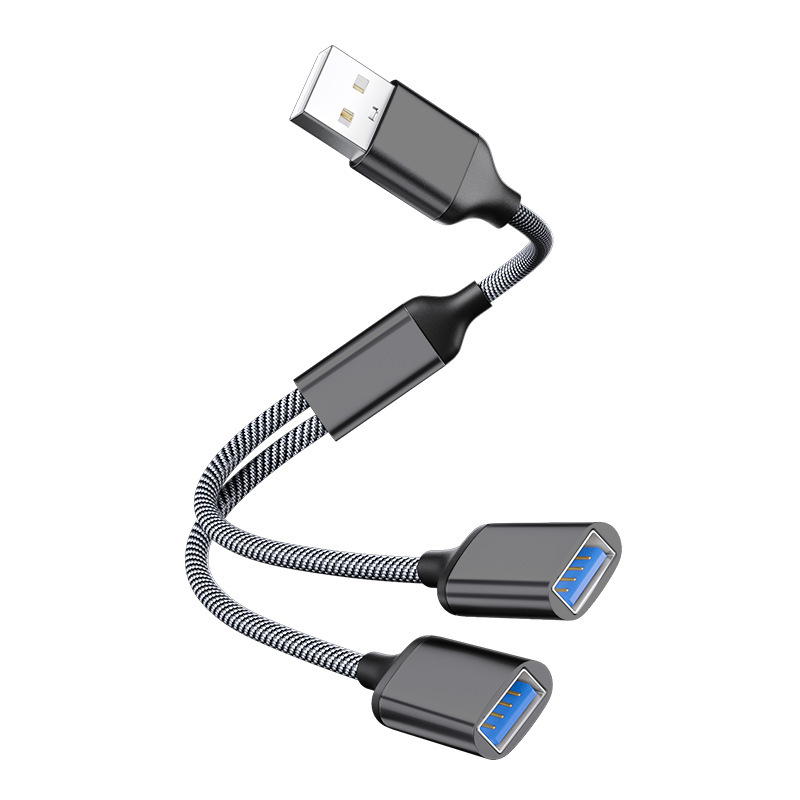USB to USB*2 (Black)