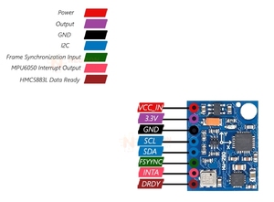 GY-87 10DOF Sensormodul MPU6050 HMC5883L BMP180 für Arduino I2C IIC - Product Image 4
