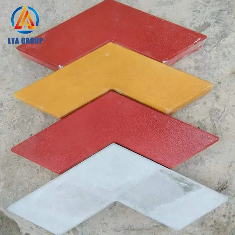 Bloco de borracha de pavimentação, bloco de borracha feito de concreto pré para produção de azulejos