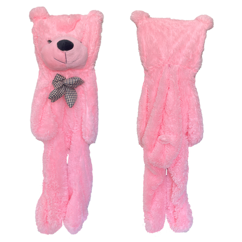 Piel de oso de peluche rosa