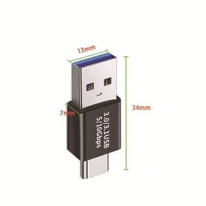 笔记本电脑平板手机用<span class=keywords><strong>Usb</strong></span> <span class=keywords><strong>3.0</strong></span> 3.1 C型公到<span class=keywords><strong>USB</strong></span>公适配器10GBbps OTG转换器