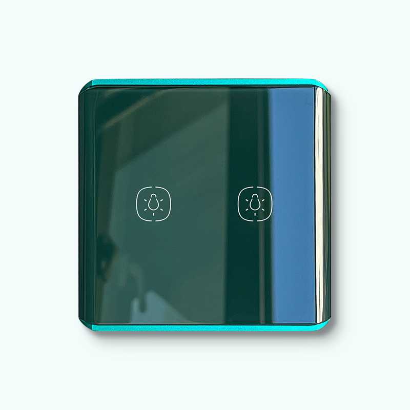 2gang Lighting switch- Dark green