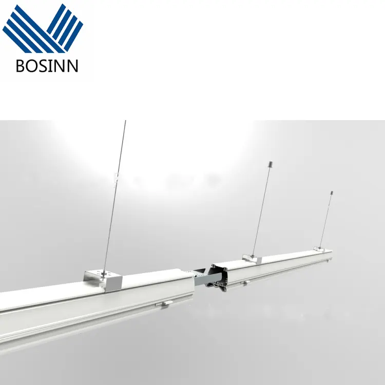 Lampada a sospensione lineare a sospensione per ufficio a soffitto lampada a sospensione altezza regolabile lunghezza massima 150cm illuminazione sospesa