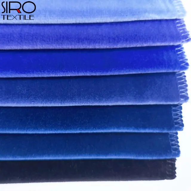 High quality multi-color 460gsm 100% cotton FR treated woven cut pile velvet fabric for drapery