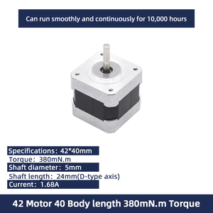 Umot 24h nhanh chóng vận chuyển độ chính xác cao 0.27nm/0.38nm/0.5nm/0.8nm <span class=keywords><strong>Nema</strong></span> 17 42mm lai động cơ bước 1.8 độ động cơ bước giá rẻ - Product Image 2
