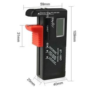 เครื่องทดสอบความจุแบตเตอรี่ลิเธียมแบบดิจิตอล BT168D,เครื่องมือวิเคราะห์แบตเตอรี่ LCD BT-168D สำหรับการทดสอบเซลล์แบบ AAA AA ขนาด9V 1.5V แบบสากล - Product Image 5