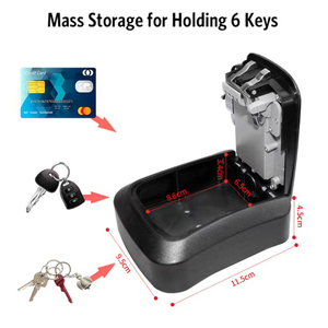 Real Estate Tuya <strong>Key</strong> <strong>Safe</strong> <strong>Box</strong> Outdoor Wall Mounted Metal Smart Electronic <strong>Key</strong> Lock <strong>Box</strong> - Product Image 2