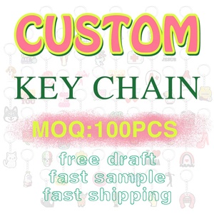 キーリングアクセサリー用デザインllaverosアニメAl Por市長カスタマイズ可能なユニークなキーホルダー - Product Image 2