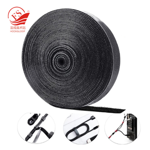 Stock Wholesale Back to Back <strong>Hook</strong> and <strong>Loop</strong> Strap Fastener Colorful Reusable Cable Ties Elastic Band - Product Image 2