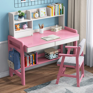 Hochwertige Massivholz Einzels itz Schlafzimmer einfaches <span class=keywords><strong>Design</strong></span> große Desktop-Schule höhen verstellbare Kinder schreiben Schreibtisch