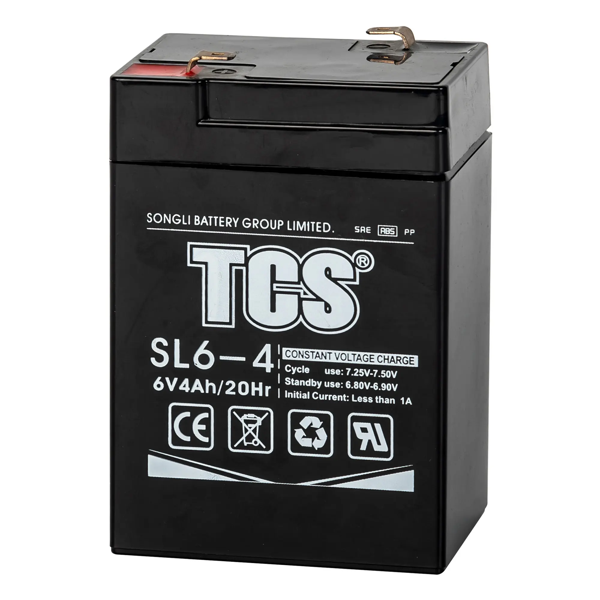 TCS 6 V 4Ah שסתום מוסדר ג 'ל סוללה עבור חשמל כוח מערכות Sl6-4