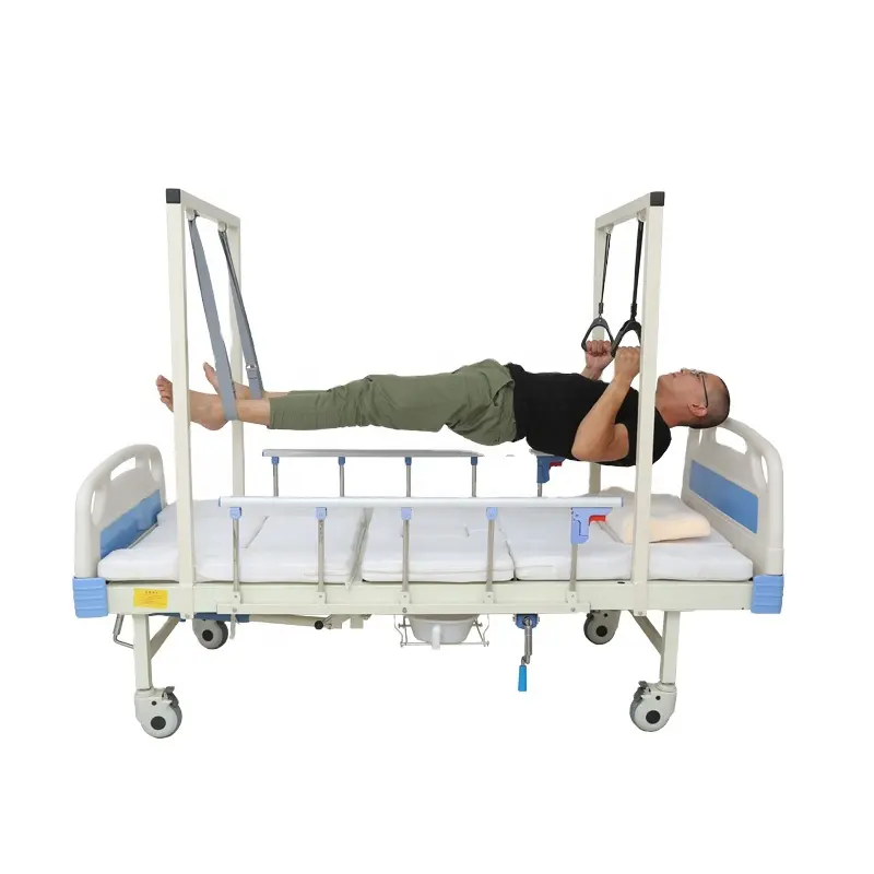 Tracción ajustable cama ortopédica multifuncional Hospital paciente lumbar cervical tracción framemical cama de hospital para la venta