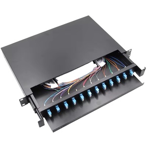 FTTH ODF 1U Marco de distribución óptica Cajón Tipo Caja de fibra óptica Panel de conexión 12 24 48 72 96 144 Panel de conexión de fibra óptica de núcleo - Product Image 3