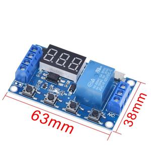 TZT 1 canale 5V modulo relè tempo di ritardo modulo relè attivazione/accensione ciclo di temporizzazione interruttore 999 minuti per scheda relè Arduino